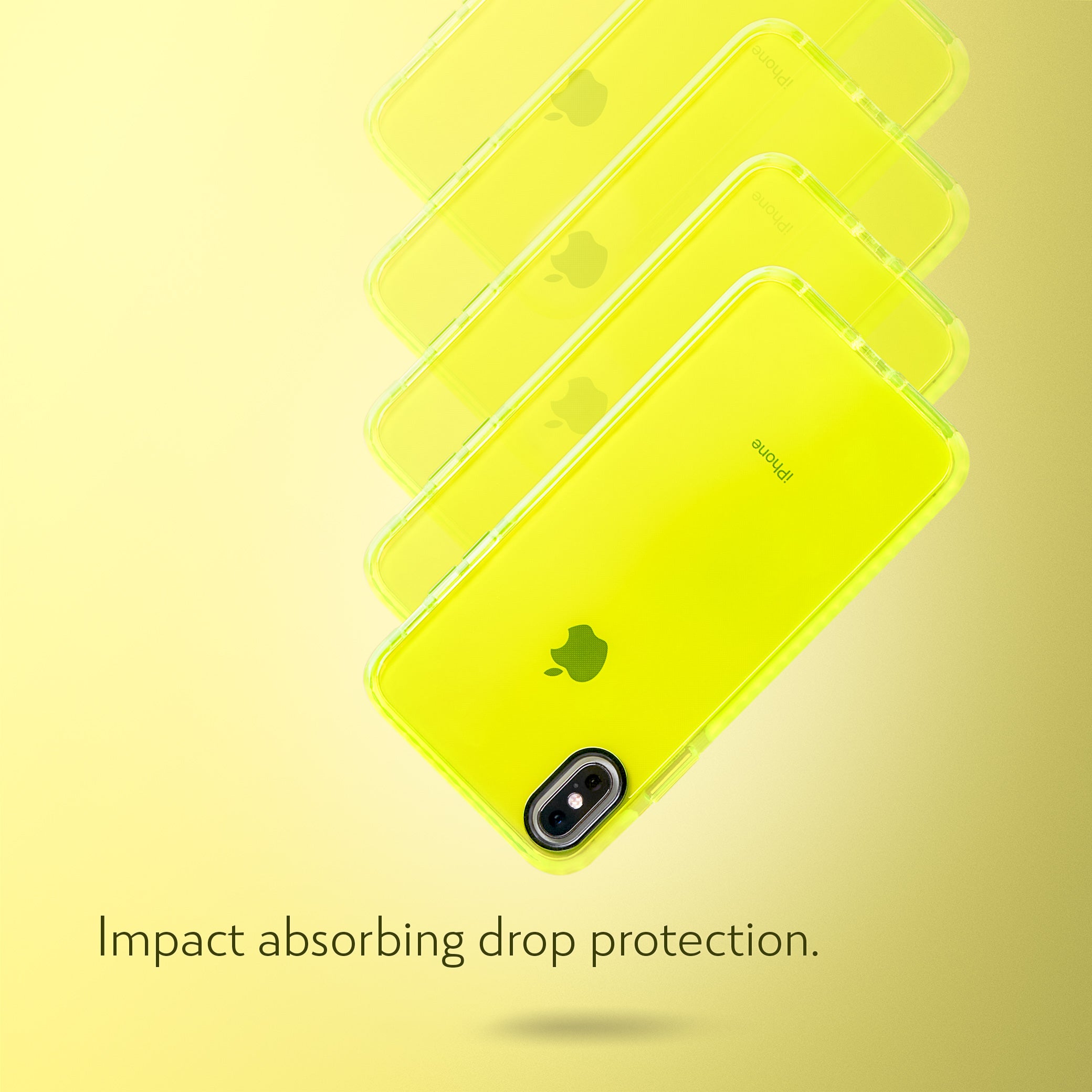 Barrier Case for iPhone Xs Max - Hi-Energy Neon Yellow