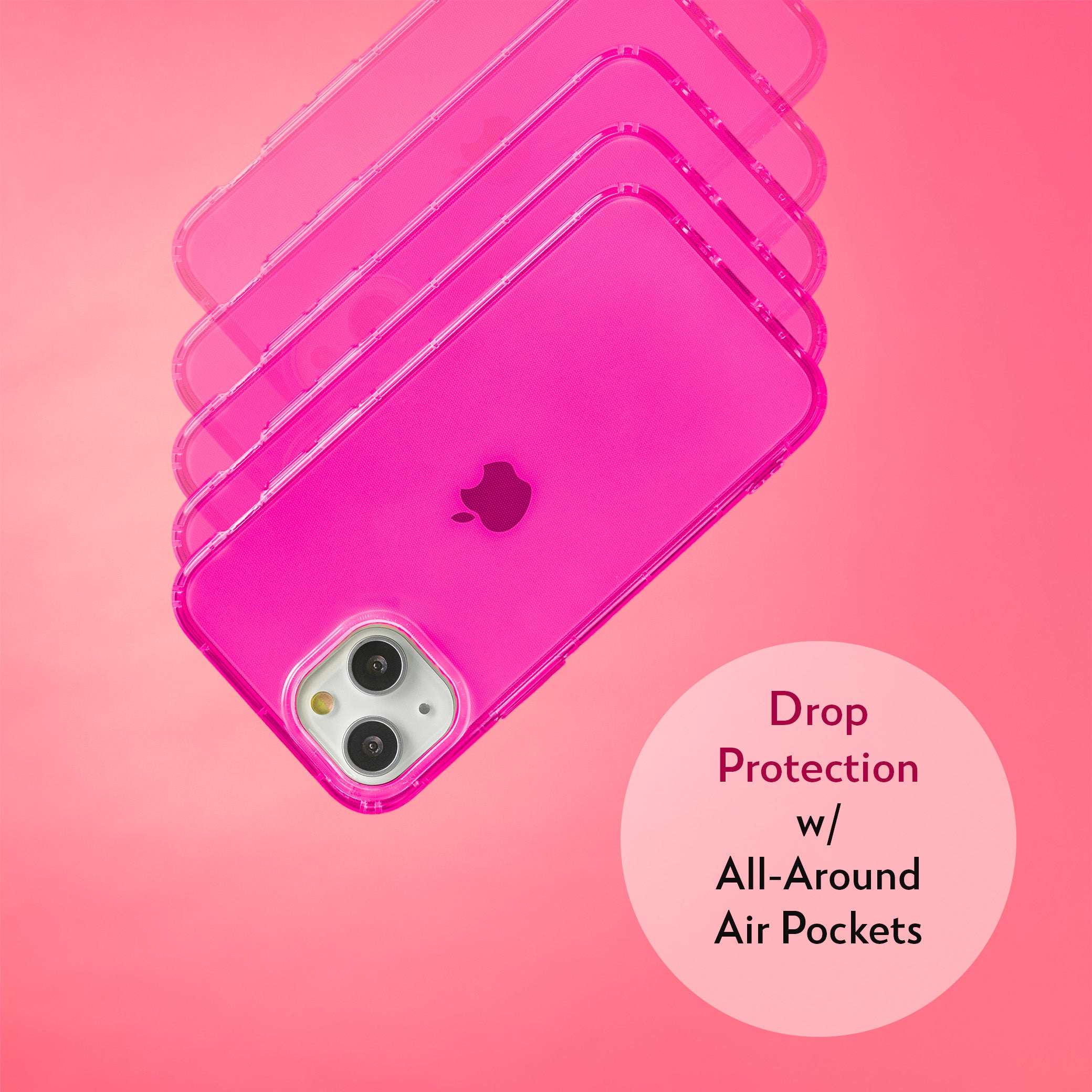 Highlighter Case for iPhone 13 Mini - Eye-Catching Hot Pink