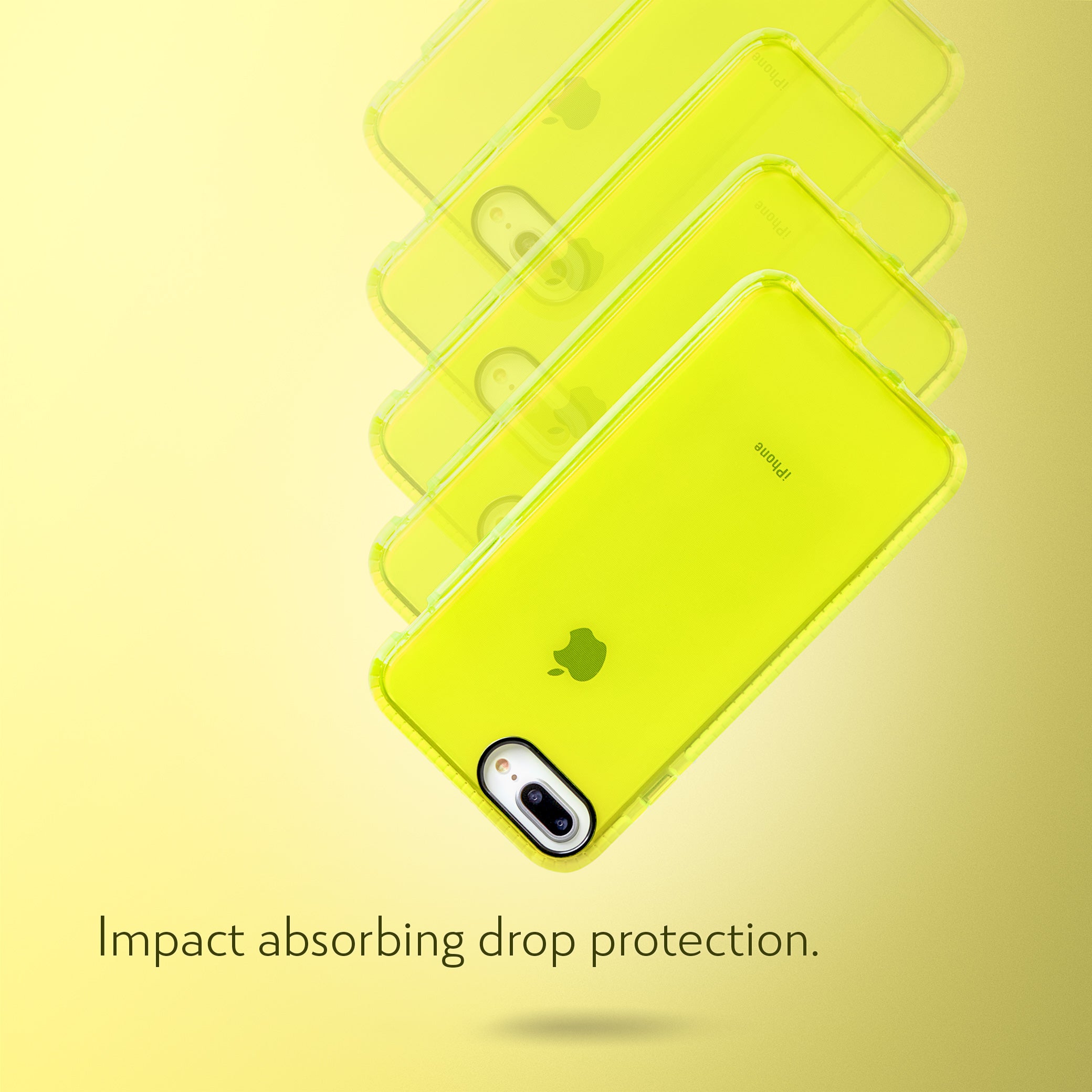 Barrier Case for iPhone 8 Plus & iPhone 7 Plus - Hi-Energy Neon Yellow