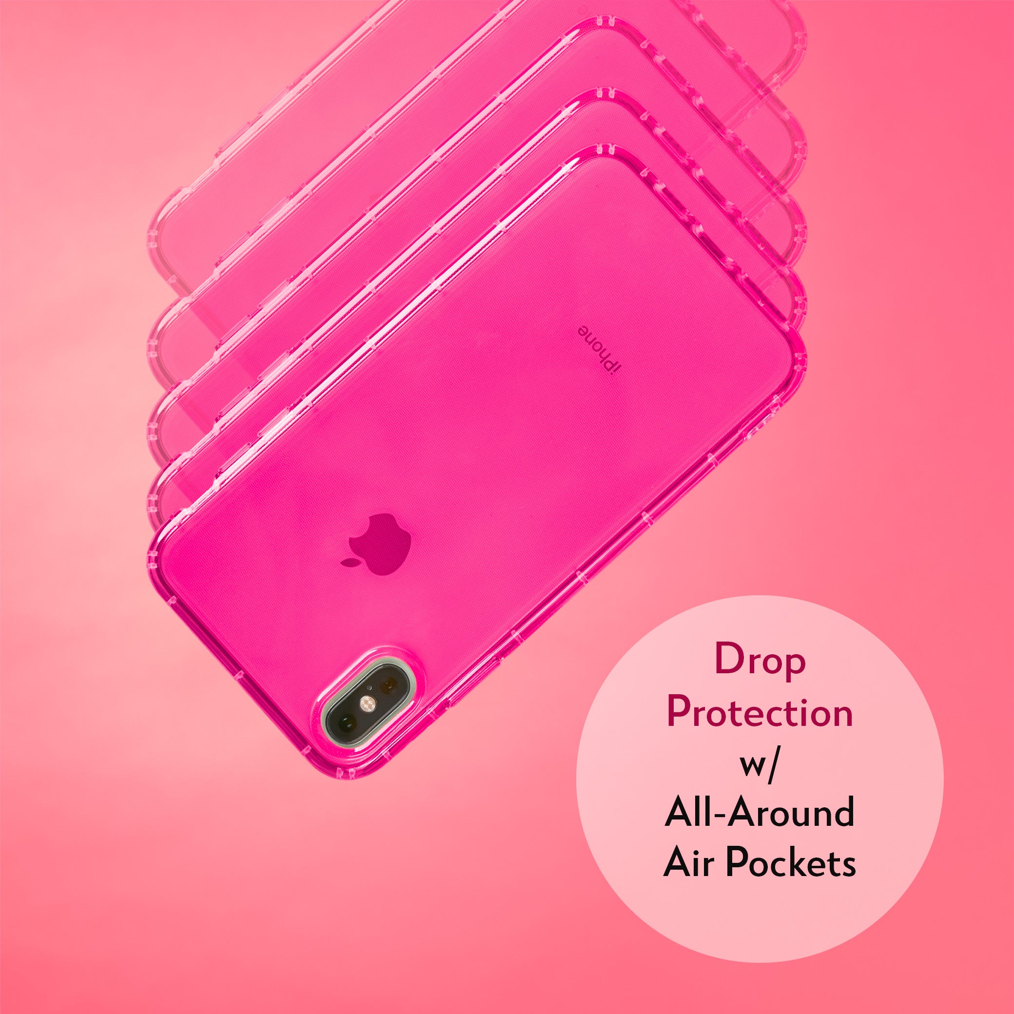 Highlighter Case for iPhone Xs Max - Eye-Catching Hot Pink