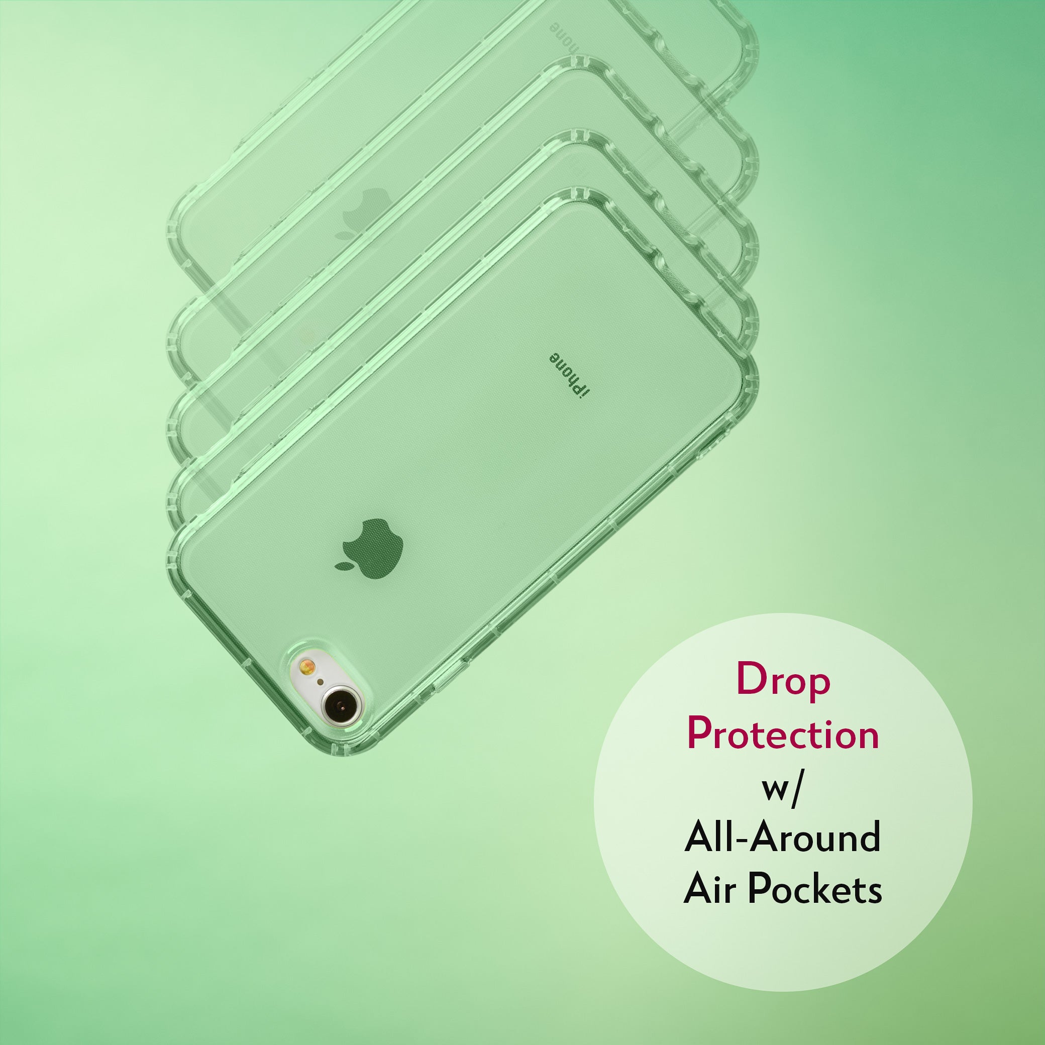 Highlighter Case for iPhone SE, iPhone 8, iPhone 7 - Precious Emerald Green