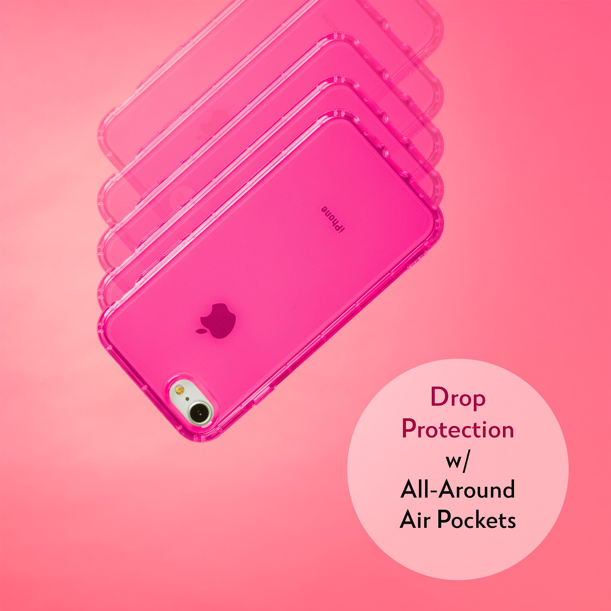 Highlighter Case for iPhone SE, iPhone 8 & iPhone 7 - Eye-Catching Hot Pink